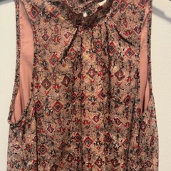 En Creme Sleeveless Mini Dress Blush Red size L NWT - Picture 2 of 5